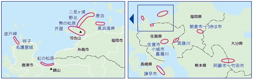 空撮ルート図